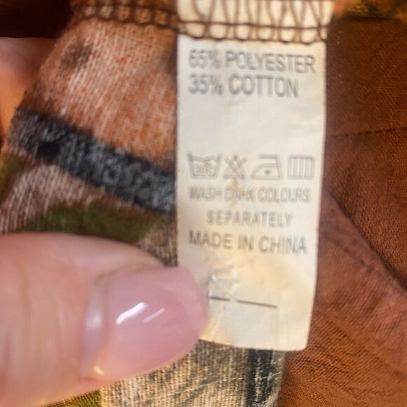 Poly Cotton Spicy Top Sz L - Picture 4 of 5